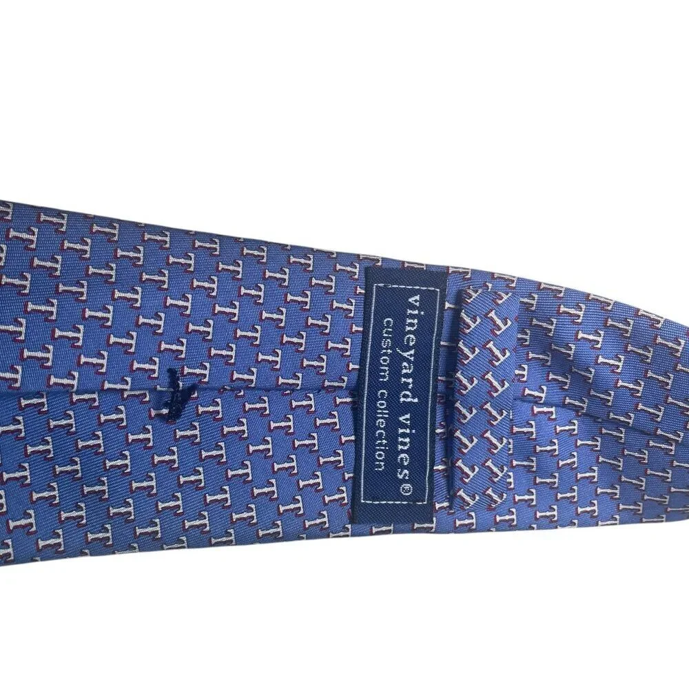 Vineyard Vines Texas Rangers Silk Tie Boys 49
